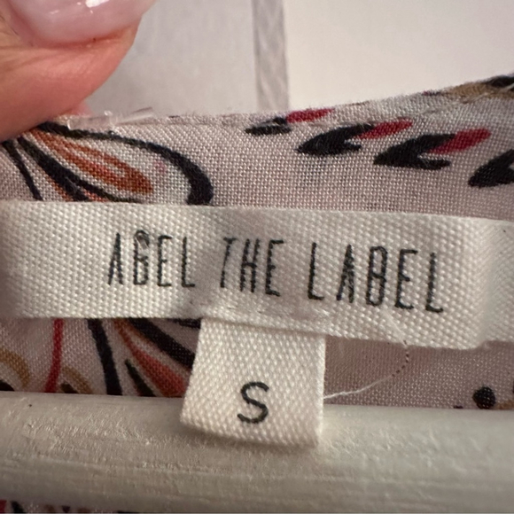 ABEL THE LABEL Tiered Maxi Dress Paisley pattern Ruffles Smocking, sz. Small - Picture 10 of 10